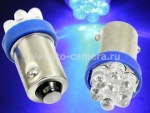 Светодиодная лампа T10-BA9S-7LED (синяя)